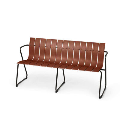 Muebles para exteriores AJUNION Acero Plastic Cadeira de patio de madera Loveseat Silla de jardín