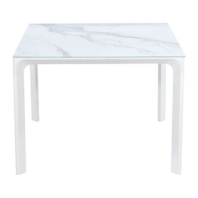 Muebles de jardín de comedor de cuerda de aluminio con 4 asientos Comedor al aire libre de AJUNION