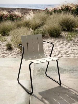 Relájese con estilo con AJUNION Steel Outdoor Dining Set Silla de patio y sillón de jardín