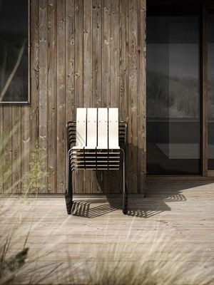 Relájese con estilo con AJUNION Steel Outdoor Dining Set Silla de patio y sillón de jardín