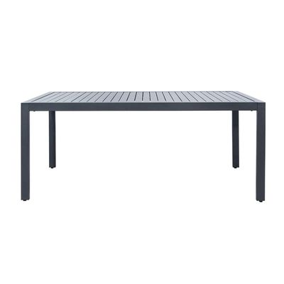 Envases incluidos AJUNION Muebles de comedor al aire libre de aluminio y metal para 6 personas