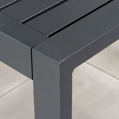 Envases incluidos AJUNION Muebles de comedor al aire libre de aluminio y metal para 6 personas
