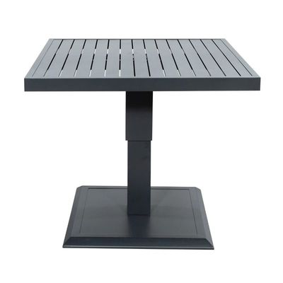 Mesa de comedor al aire libre de altura ajustable con sillón AJUNION Modern Aluminio Patio Set