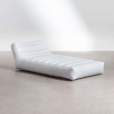 Sillón de piscina al aire libre con cama de agua Bolso de frijoles Sofá cama de aire 160cm L x 90cm W Durable