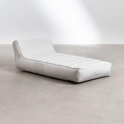 Sillón de piscina al aire libre con cama de agua Bolso de frijoles Sofá cama de aire 160cm L x 90cm W Durable