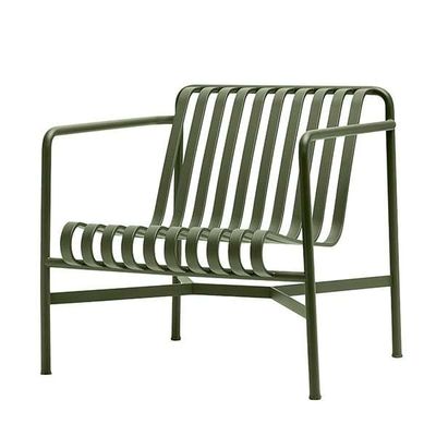 Muebles de exterior de metal para el patio del patio del patio Minimalista silla de salón de acero para el jardín
