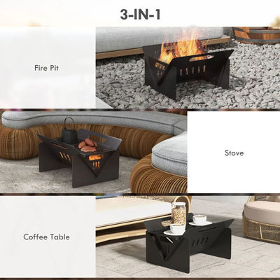 Montaje rápido de la mesa de café chimenea para el patio del patio jardín fuego de campo