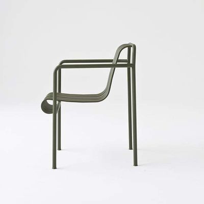 Transforma tu espacio exterior con el sillón de acero minimalista AJUNION W63 x D66 x H80cm