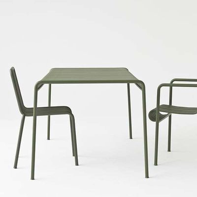Transforma tu espacio exterior con el sillón de acero minimalista AJUNION W63 x D66 x H80cm
