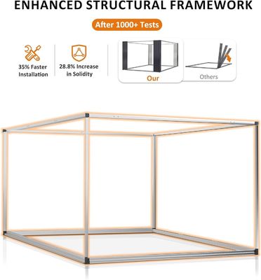 Casita de jardín de metal de 8 x 12 pies con 4 respiraderos y diseño duradero de AJUNION
