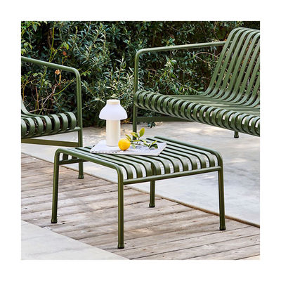 Muebles de exterior de acero revestido de energía Muebles de jardín minimalista
