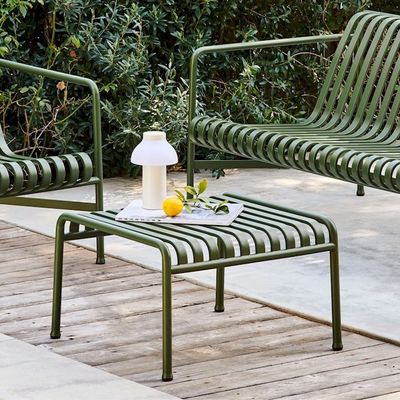 Muebles de exterior de acero revestido de energía Muebles de jardín minimalista