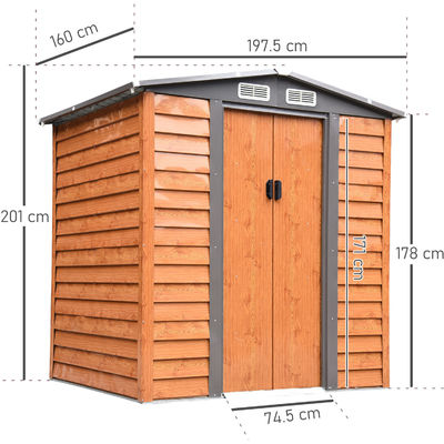 AJUNION Moderno diseño de almacenamiento de metal para almacenamiento de almacenamiento de 55,5 kg efecto de grano de madera