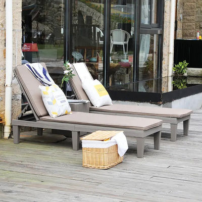 Modern Outdoor Beach Patio Hotel Sillón de sol con cojín y diseño apilable