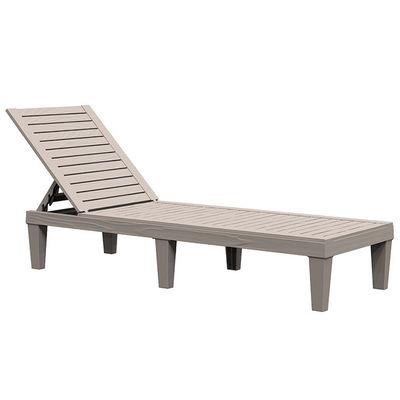 Muebles para el exterior Cama de sol para piscina silla de plástico apilada