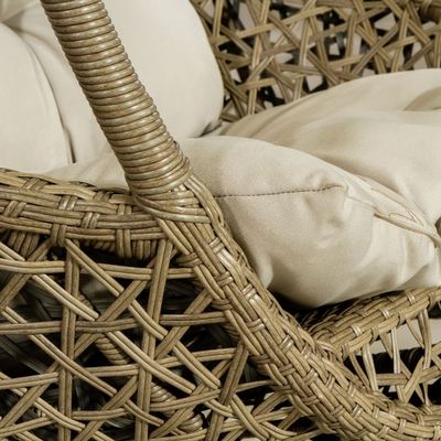 Estilo de diseño moderno AJUNION Patio Swings WickerRattan silla colgante para muebles de exterior