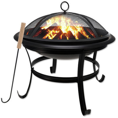 Cuarto trasero Jardín de campamento Fuego de leña Carbón de barbacoa Parrilla Fuego Pit Bowl con logotipo personalizado