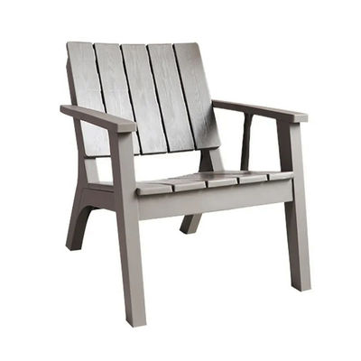 Conjunto de mesa y silla de madera de plástico para patio exterior nórdico jardín balcón restaurante café