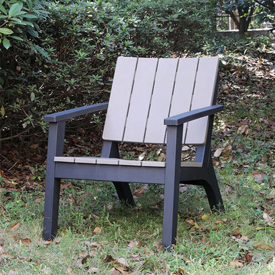 Conjunto de mesa y silla de madera de plástico para patio exterior nórdico jardín balcón restaurante café