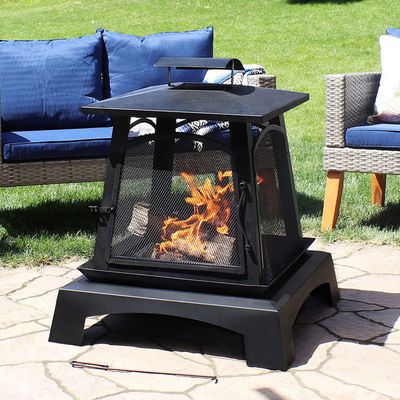 Fuego de madera portátil al aire libre para el jardín del patio trasero Campamento picnic