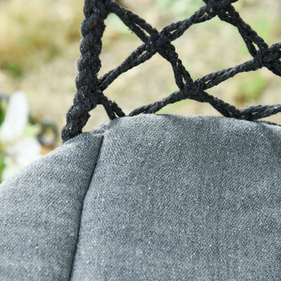 Muebles para exteriores Macrame Cordón de algodón hamaca Sombreras de sillas para interiores y exteriores
