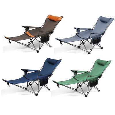 Silla de playa plegable portátil para acampar al aire libre con reposabrazos y diseño de reposabrazos extraíbles