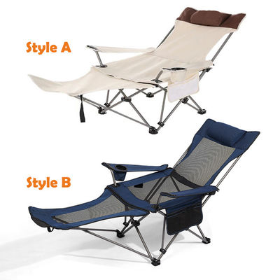 Silla de playa plegable portátil para acampar al aire libre con reposabrazos y diseño de reposabrazos extraíbles
