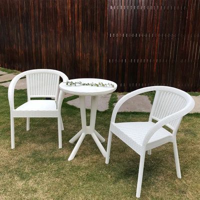 Muebles de ratan sintético para patio balcón fiesta de café boda