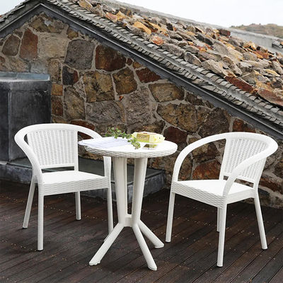 Muebles de ratan sintético para patio balcón fiesta de café boda