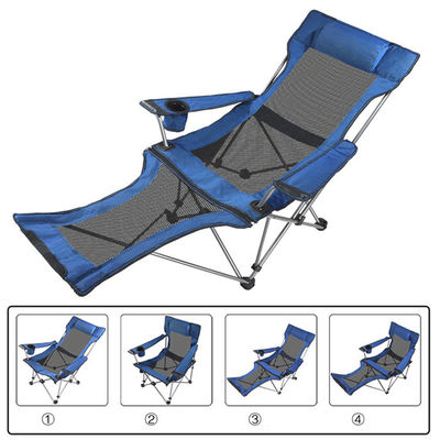 Silla de acampada plegable de aluminio para exteriores Silla de tumbona de playa Moon Beach portátil y ajustable