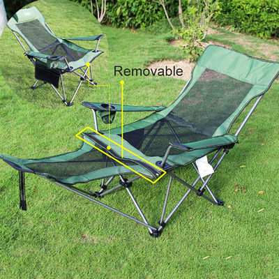 Silla de acampada plegable de aluminio para exteriores Silla de tumbona de playa Moon Beach portátil y ajustable