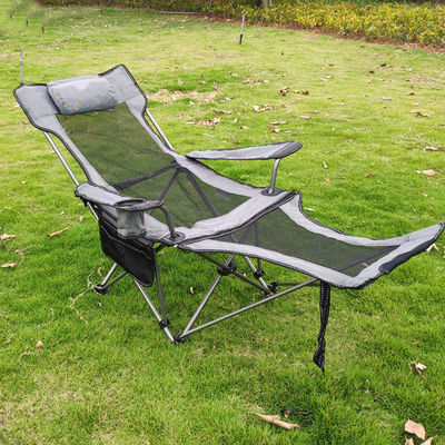 Silla de acampada plegable de aluminio para exteriores Silla de tumbona de playa Moon Beach portátil y ajustable