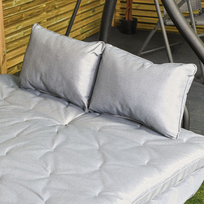 AJUNION 3 plazas cama columpiante exterior patio columpios silla colgante correo envasado y incluido