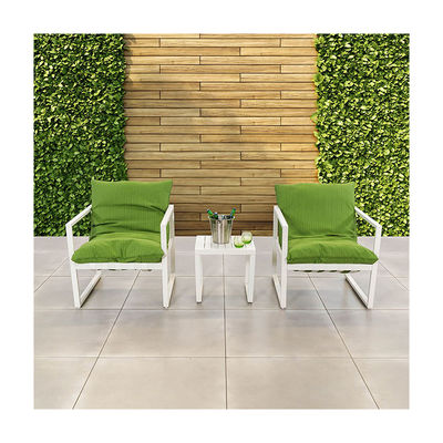 Silla de jardín de aluminio para ocio al aire libre Set de salón de aluminio L 45 x W48 x H45cm de aluminio