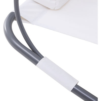Hamaca ajustable con techo de acero para relajarse y relajarse en la piscina al aire libre