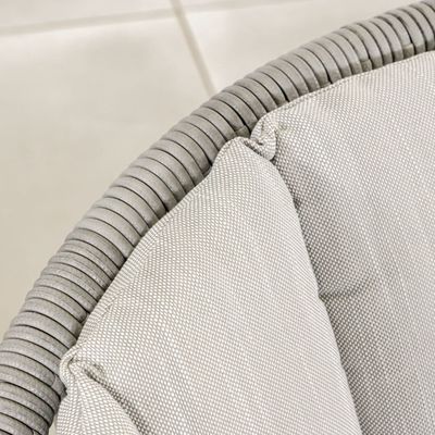 Muebles de balcón de jardín de tejido de cuerda 3 piezas de aluminio Salón de estar con mesa lateral por AJUNION