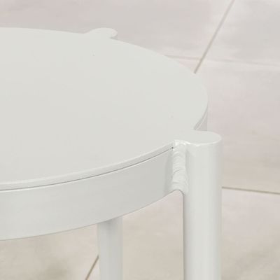 Muebles de balcón de jardín de tejido de cuerda 3 piezas de aluminio Salón de estar con mesa lateral por AJUNION