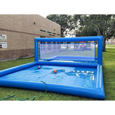Corte de voleibol inflable de 33 pies al aire libre para piscina L32.8 x W16.5 x H7ft