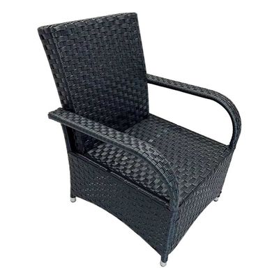 Muebles para exteriores modernos AJUNION Muebles para exteriores modernos con 2 asientos de vícara de ratán de chat resistentes a los rayos UV