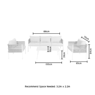 Sofá de salón de exterior elegante y duradero Ideal para su jardín de patio o casa de playa