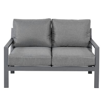 AJUNION Muebles de aluminio de 5 piezas para exteriores Conjunto de sofá de jardín Patio Conjunto de salón
