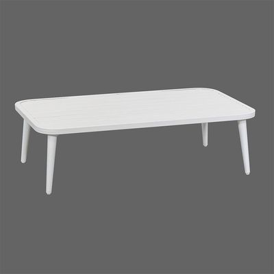 Cuadro de aluminio Muebles de patio para todo tipo de condiciones climáticas Consolado con sofá y mesa de café de tejido de ratán