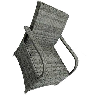 Mesa redonda Muebles de comedor al aire libre Wicker Rattan Jardín Conjunto para 4 plazas por AJUNION