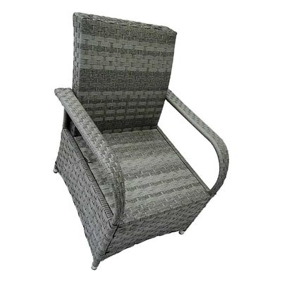Mesa redonda Muebles de comedor al aire libre Wicker Rattan Jardín Conjunto para 4 plazas por AJUNION