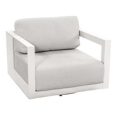 Muebles de patio modulares de aluminio AJUNION 4 piezas Sofá de salón al aire libre