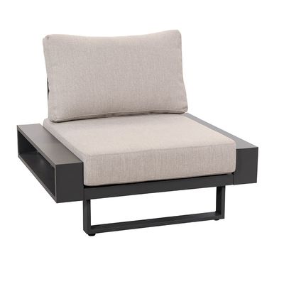 AJUNION Luxury Aluminium Sofa Set Muebles con mesa de café Tamaño L 120 x W80 x H26cm