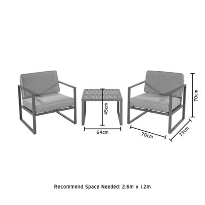 Conjunto de muebles de patio para jardín exterior