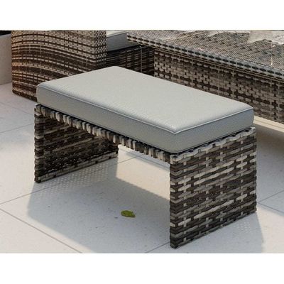 Muebles de comedor de jardín con mesa de comedor ascendente L96xW49xH35cm