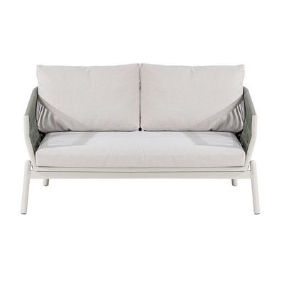 Embalaje de correo Cuadro de aluminio moderno Muebles de jardín Cuerdas de tejido Sofá de salón al aire libre