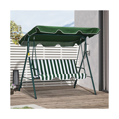 Silla de swing de patio con techo y diseño elegante